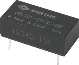 CUI Inc-VIBLSD1-S5-S12-DIP Convertisseur CC en CC et module de régulateur de commutation Module DC-DC 5VIN 1-OUT 12V 0.083A 1W 5-Pin DIP Module
