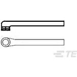 TE Connectivity-222D121-4-0 Termoretraibili Heat Shrink Lipped Shrink Boot RA Polyolefin