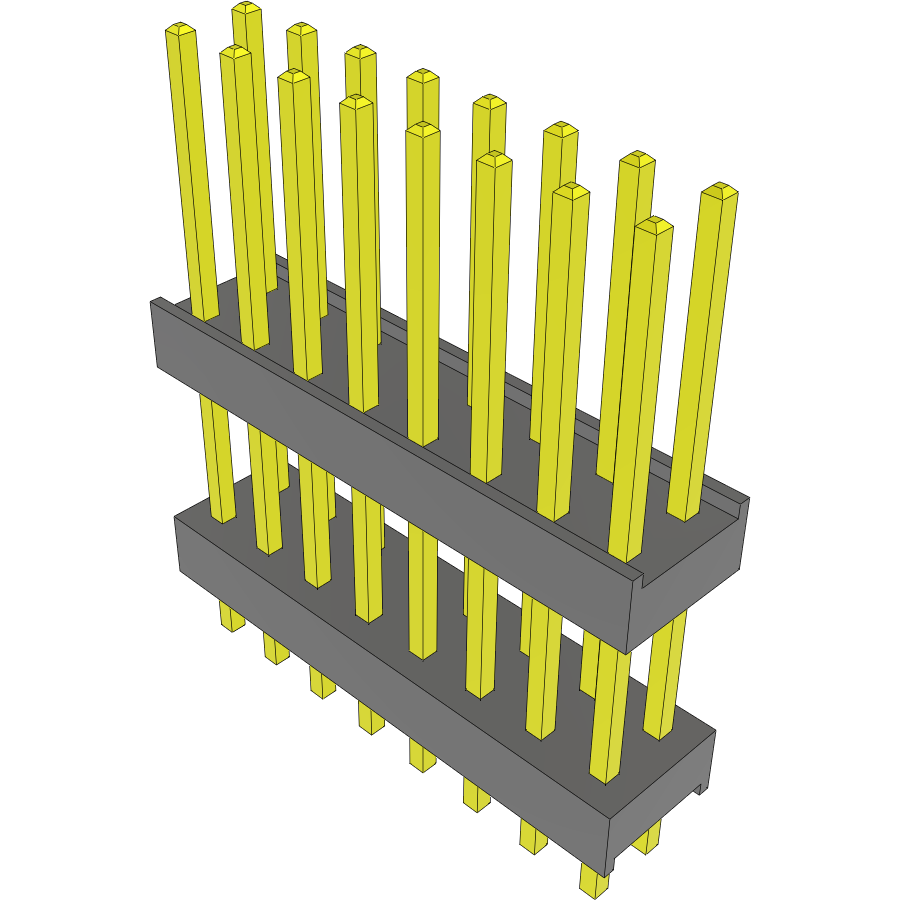 Samtec-DW-08-11-T-D-450 连接器插头及 PCB 插座 Conn Board Stacker HDR 16 POS 2.54mm Solder ST Top Entry Thru-Hole Bulk