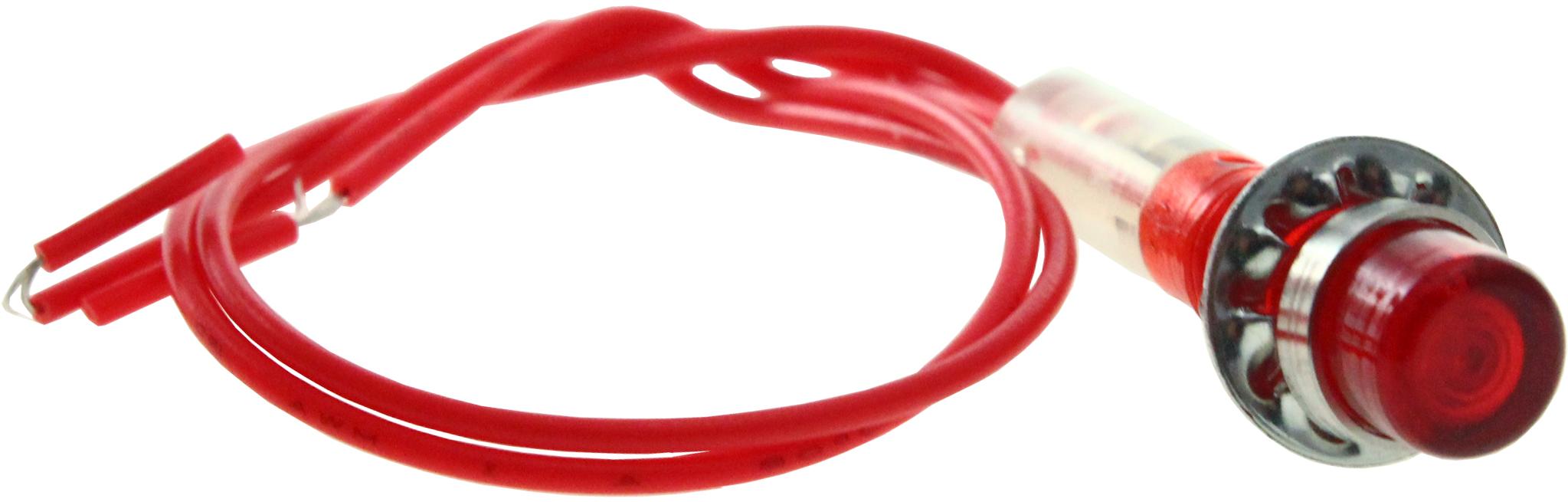 CamdenBoss Ltd-IND515205-240-T/RD Panel Mount Indicators Neon Lamp Panel Mount Indicator 2-Pin