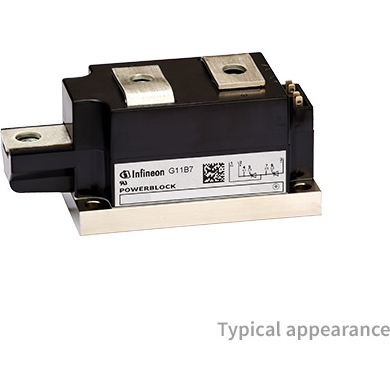 Infineon Technologies AG-TD330N16KOFHPSA2 SCR Modules SCR Module 1600V 520A(RMS) 12500A 5-Pin PB50AT-1 Tray