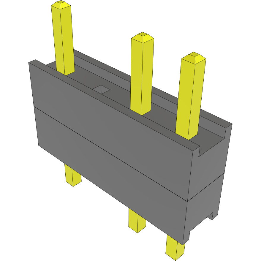 Samtec-DW-04-07-T-S-200-002 Steckverbinderleisten und Leiterplattenbuchsen Conn Board Stacker HDR 4 POS 2.54mm Solder ST Top Entry Thru-Hole Bulk