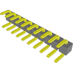 Conn Jumper M 10 POS 2.54mm Solder ST Thru-Hole Tube