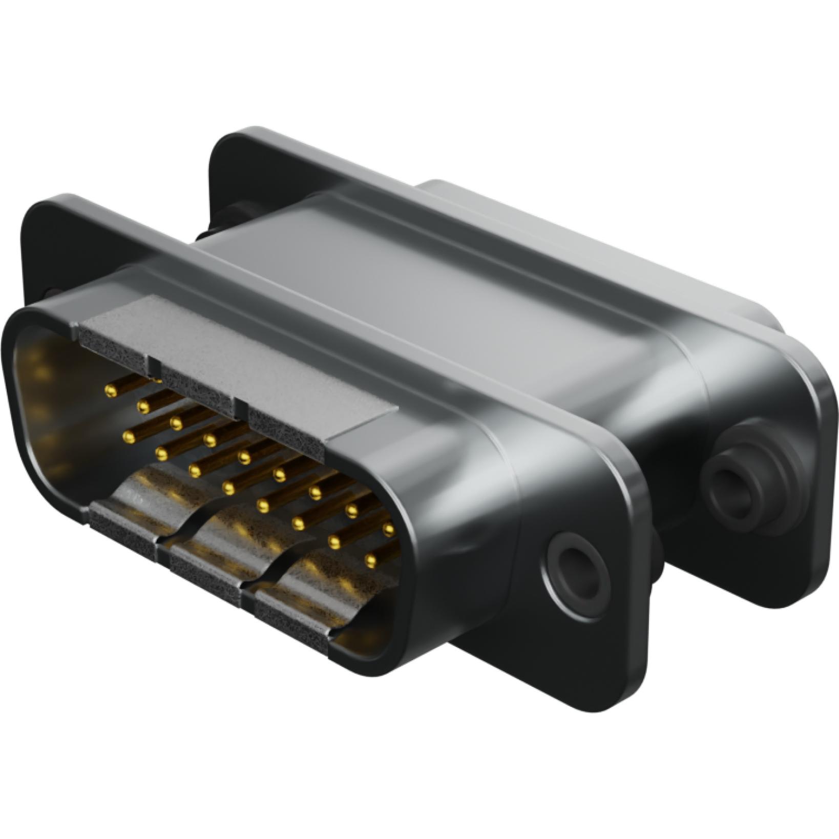 Molex-0732830331 Steckverbinder, D-Sub Conn High Density D-Sub Adapter M/F 26/26 POS 1.145mm ST Panel Mount 1/1 Port Tray