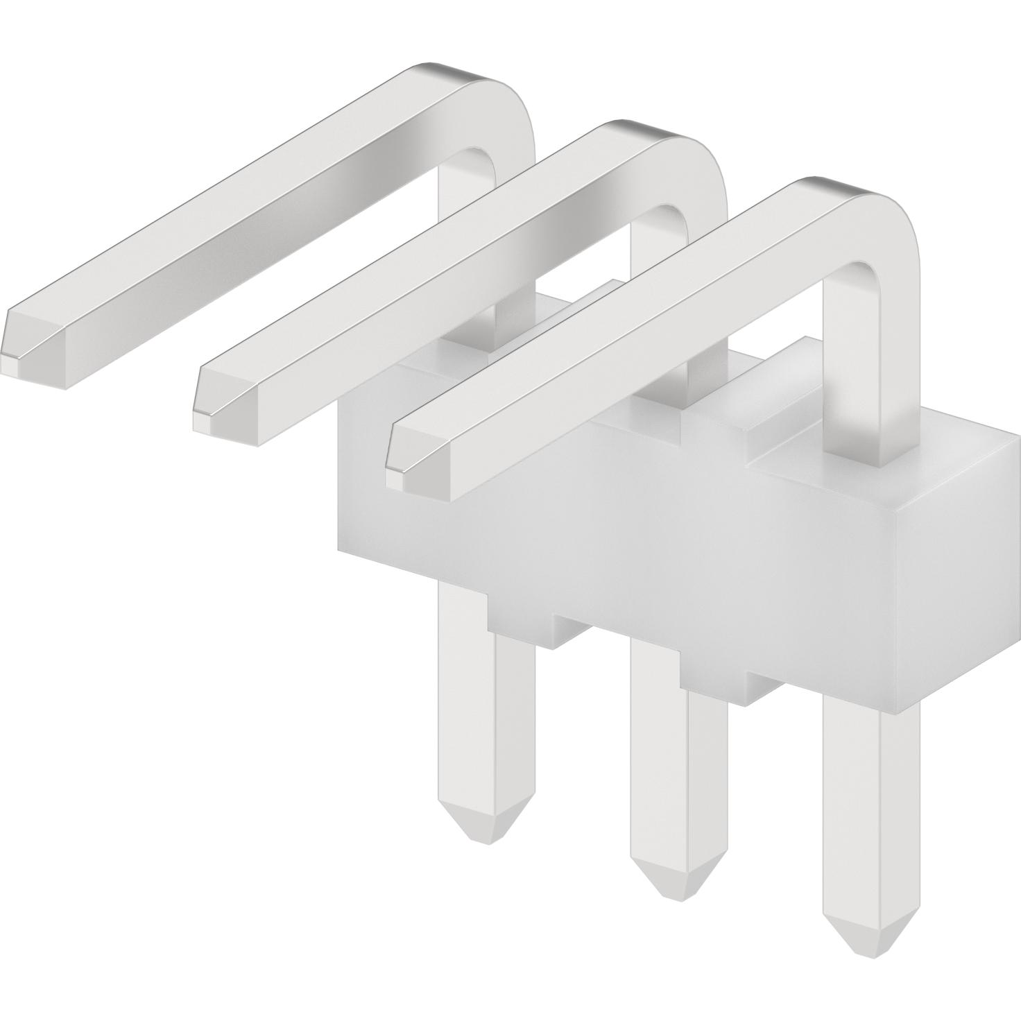 Molex-22052031 Connector Headers and PCB Receptacles Conn Unshrouded Header HDR 3 POS 2.54mm Solder RA Side Entry Thru-Hole KK Bag