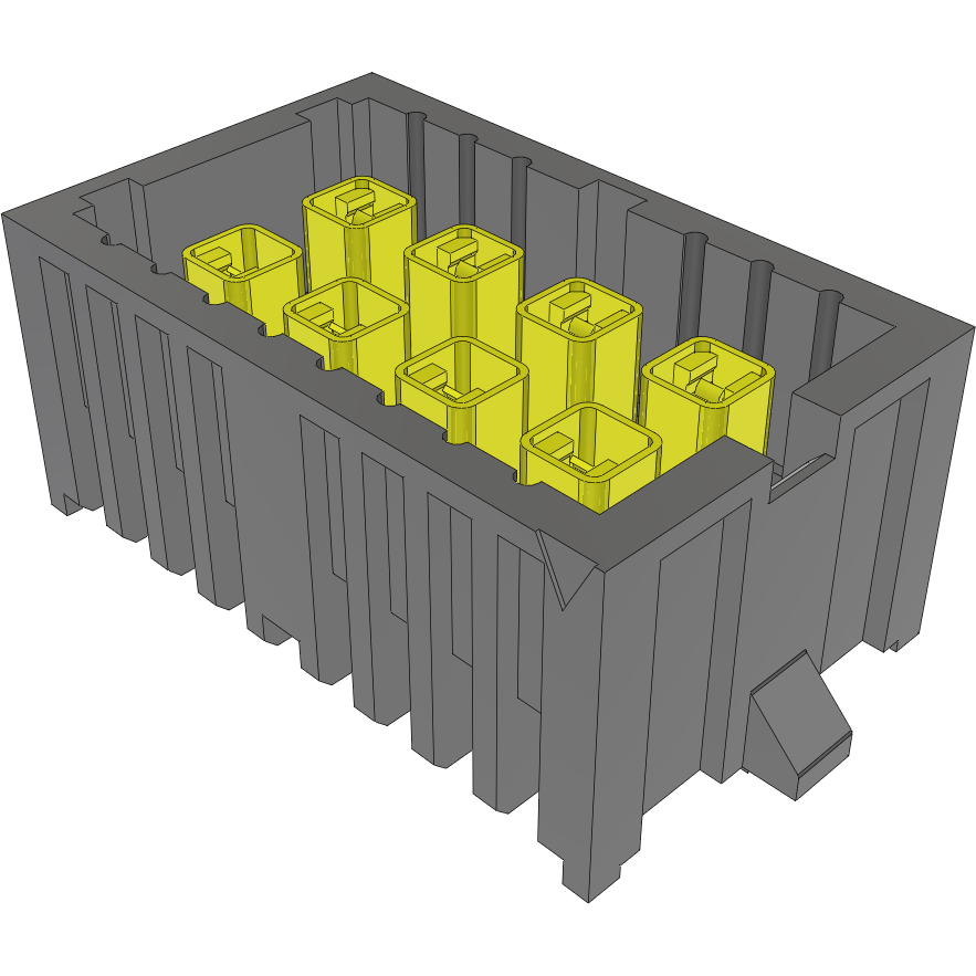 Samtec-IP5-04-05.0-L-D-1-TR Embases de raccordement et réceptacles PCB Conn Isorate Transmission Line RF HDR 8 POS 4mm Solder ST Top Entry Thru-Hole IsoRate® T/R