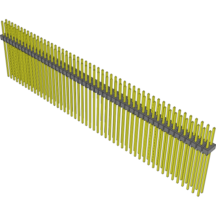 Samtec-TSW-150-29-T-D Steckverbinderleisten und Leiterplattenbuchsen Conn Unshrouded Header HDR 100 POS 2.54mm Solder ST Top Entry Thru-Hole Bulk
