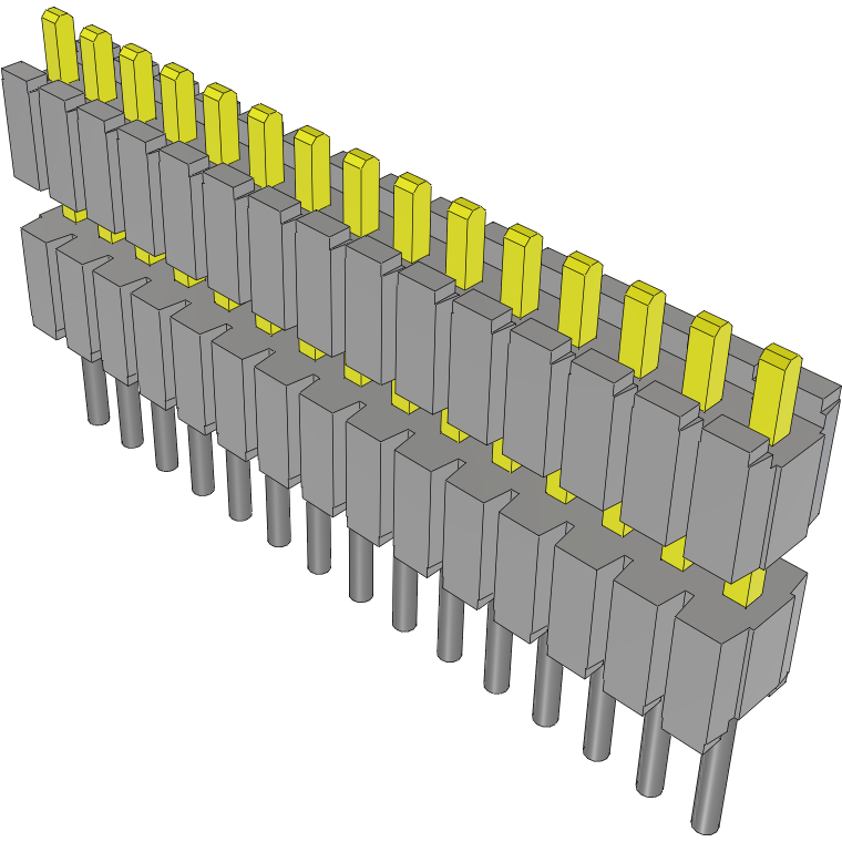 Samtec-DWM-15-51-L-S-250 Steckverbinderleisten und Leiterplattenbuchsen Conn Board Stacker HDR 15 POS 1.27mm Solder ST Thru-Hole Tube