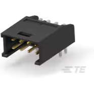 TE Connectivity-280389-2 连接器插头及 PCB 插座 Conn Shrouded Header (3 Sides) HDR 8 POS 2.54mm Solder RA Side Entry Thru-Hole Box