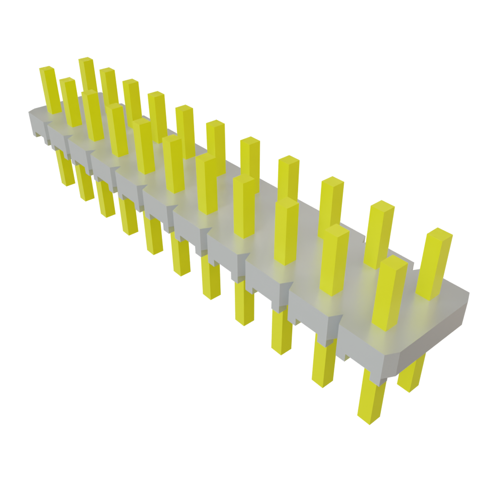Samtec-TLW-111-06-T-D 连接器插头及 PCB 插座 Conn Unshrouded Header HDR 22 POS 2.54mm Solder ST Top Entry Thru-Hole Bulk