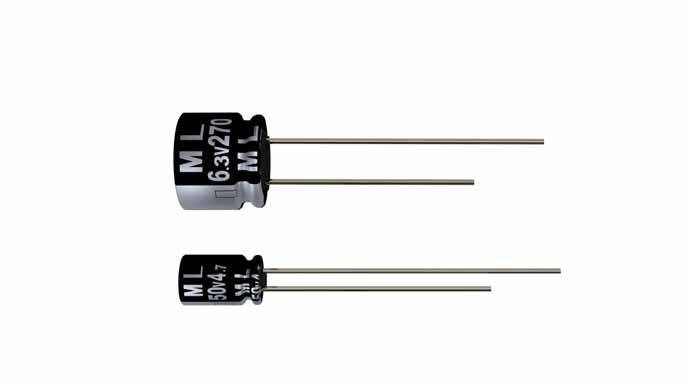 Rubycon-35ML10MEFC4X7 Capacitor de aluminio Cap Aluminum Lytic 10uF 35V 20% (4 X 7mm) Radial 1.5mm 0.028A 5000h 105°C