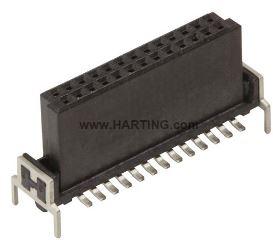 HARTING-15220262401000 Steckverbinderleisten und Leiterplattenbuchsen Conn Socket Strip SKT 26 POS 1.27mm Solder ST SMD har-flex® T/R