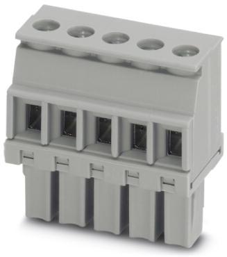 PHOENIX CONTACT-5452843 Steckverbinder, Klemmenblöcke Plug component Nominal current 8 A Rated voltage (III/2) 160 V Number of positions 3 Pitch 3.81 mm Connection method Screw connection Color black Contact surface Tin