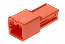 Molex-5046940208 Einzeladersteckverbinder, Gehäuse Conn Housing M 2 POS 3.3mm Crimp ST Cable Mount Orange Bag