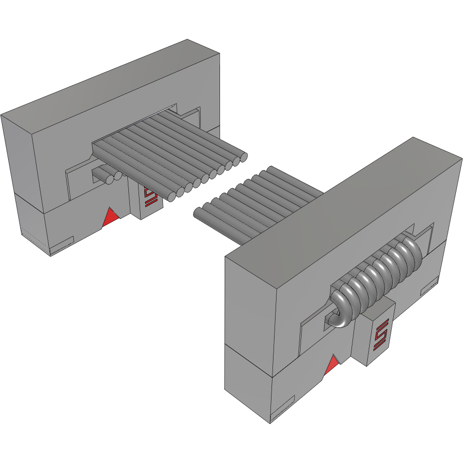Samtec-FFSD-05-D-18.00-01-N-SR Flachband Kabelbaugruppen Cable Assembly 0.457m 30AWG 1.27mm 10 to 10 POS IDC Connector to IDC Connector F-F TIGER EYE™ Bulk