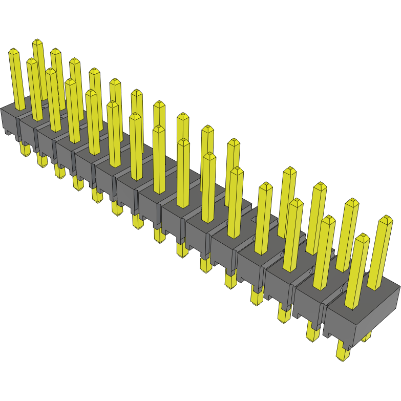 Samtec-TSW-115-07-T-D-022 Steckverbinderleisten und Leiterplattenbuchsen Conn Unshrouded Header HDR 30 POS 2.54mm Solder ST Top Entry Thru-Hole Bulk