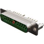 Conn Combo D-Sub M 1Coaxial/20Signal POS 1.4mm/2.54mm Solder ST Thru-Hole 23 Terminal 1 Port FCT Products Carton
