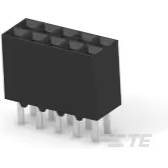 TE Connectivity-5-534206-5 Cabezales del conector y receptáculos PCB Conn Socket Strip SKT 10 POS 2.54mm Solder ST Top Entry Thru-Hole Box
