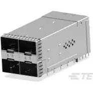TE Connectivity-2343522-7 Raccordement téléphone et télécom SFP 56 Stacked 2X2 Receptacle Assembly