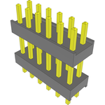 Conn Board Stacker HDR 12 POS 2.54mm Solder ST Top Entry Thru-Hole Bulk