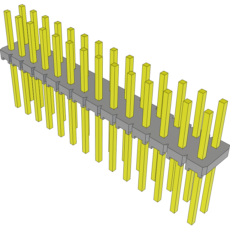Samtec-MTLW-114-22-T-D-233 Steckverbinderleisten und Leiterplattenbuchsen Conn Unshrouded Header HDR 28 POS 2.54mm Solder ST Top Entry Thru-Hole Bulk