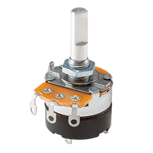Same Sky (formerly CUI Devices)-PTN24B-C1015DA Res Carbon Film POT 10K Ohm 20% 0.5W(1/2W) 1(Elec)/1(Mech)Turns 6mm (24 X 30.5 X 40.2mm) Pin Thru-Hole