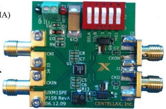 Microchip Technology-UXM15PE Placas y kits de desarrollo inalámbricos/RF Evaluation Board for the UXM15P DC-15 GHz Programmable Integer-N Prescaler