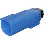 Conn Housing PL 6 POS 3.5mm Crimp ST Cable Mount Light Blue Bag