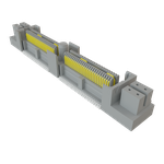 Conn Micro High Speed Socket Strip SKT 8Power/104Signal POS 0.635mm Solder ST Top Entry SMD Tray