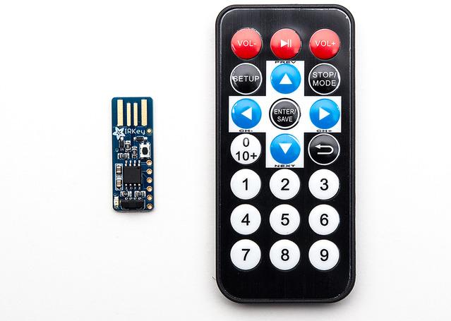 Adafruit Industries-1560 Sensor Development Boards und Kits IRKey with Remote - IR Remote to Keyboard