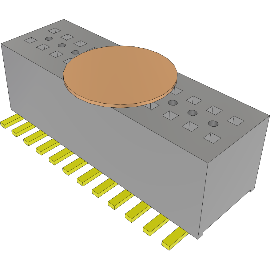 Samtec-CLE-112-01-G-DV-K Steckverbinderleisten und Leiterplattenbuchsen Conn Socket Strip SKT 24 POS 0.8mm Solder ST SMD Tube