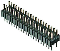 Assmann WSW components, Inc-A-SL127-DG-G10D Connector Headers and PCB Receptacles Pin header THR/THT dual row 1,27mm 10pin straight stamped contacts gold plated tube