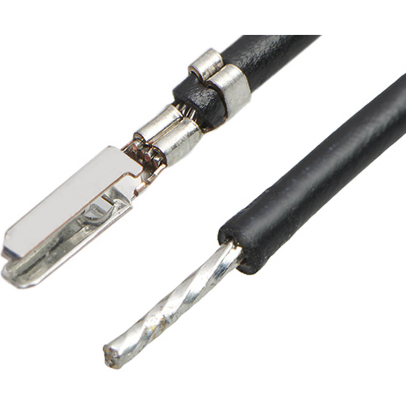 Molex-2157111102 Montajes de cables, otros Cable Assembly UL 10002 0.15m 28AWG Crimp Terminal 1 POS M Crimp Bag