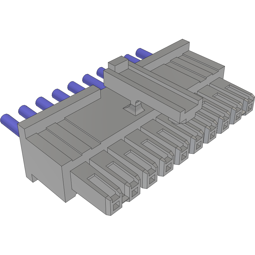 Samtec-MMSS-10-20-L-12.00-S-K Cable Assembly AC Power Cable Assembly 0.304m Power 10 POS SKT Crimp 20AWG