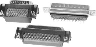 ADAM TECH-DA15-SE-1-SL Conector D-subminiatura Conn D-Sub SKT 15 POS 2.77mm Solder ST Thru-Hole 15 Terminal 1 Port Tray