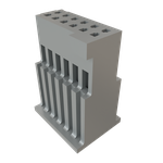 Conn Housing RCP 12 POS 1.27mm Crimp ST Cable Mount Black Tube