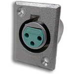 Conn XLR Connector F 3 POS Solder ST Panel Mount 3 Terminal 1 Port