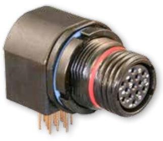 Glenair-801-023-07ZN8-13SB Steckverbinder, rund Conn Circular SKT 13 POS Solder RA Jam Nut 13 Terminal 1 Port