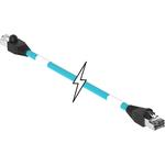 Cable Assembly 2m 24AWG RJ-45 to RJ-45 4 to 4 Straight to Straight Polyvinyl Chloride Teal