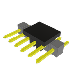 Conn Unshrouded Header HDR 6 POS 2.54mm Solder RA Side Entry SMD T/R