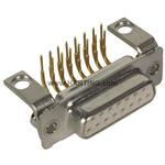 Conn D-Sub F 15 POS 1.37mm Solder RA Thru-Hole 15 Terminal 1 Port