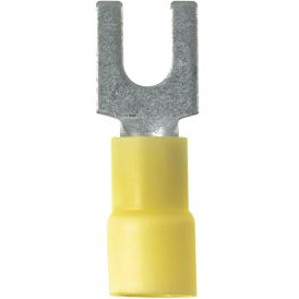 Panduit-PV10-10FX-D Terminales del conductor Fork Terminal 10-12AWG Copper Yellow 28.19mm Tin Box