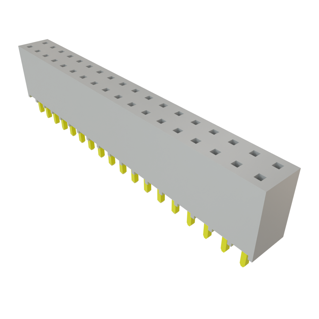 Samtec-SSQ-118-01-T-D Cabezales del conector y receptáculos PCB Conn Socket Strip SKT 36 POS 2.54mm Solder ST Top Entry Thru-Hole Bulk