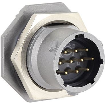 Eaton-UT0X712E10SY Steckverbinder, rund Conn Circular SKT 10 POS Solder Cup ST Jam Nut 10 Terminal 1 Port