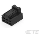 TE Connectivity-1-2366515-6 Einzeladersteckverbinder, Gehäuse Conn Housing RCP 6 POS 2mm Crimp ST Cable Mount Black