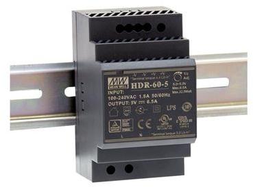 Mean Well Enterprises-HDR-60-12 Alimentation électrique CA en CC AC/DC Power Supply Single-OUT 12V 4.5A 54W 6-Pin