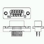 TE Connectivity-1338210-2 Connettore D-subminiatura Conn D-Sub SKT 9 POS 1.37mm Solder ST Thru-Hole 9 Terminal 1 Port