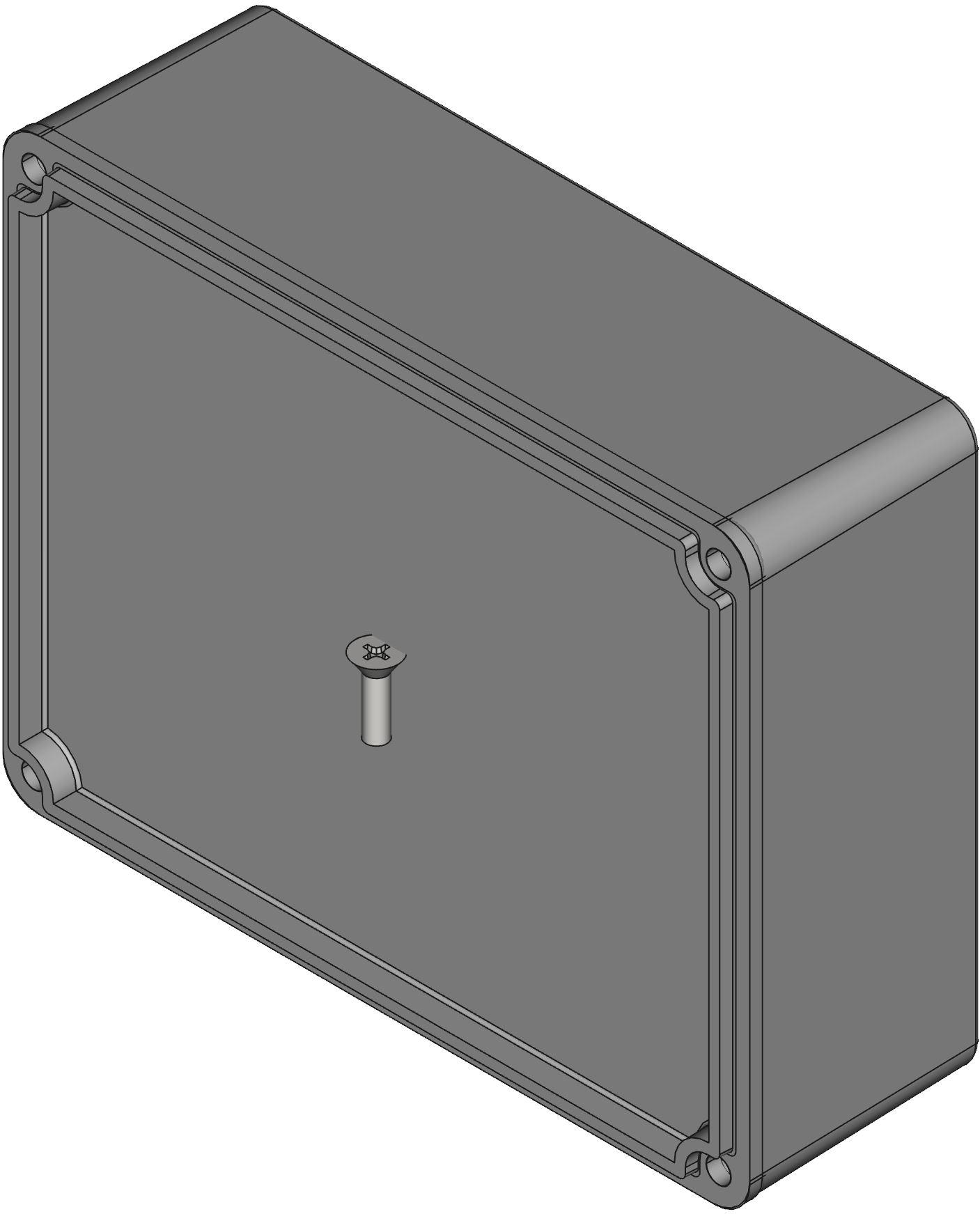 Hammond Manufacturing-1590BBSCB Blue Die Cast Aluminum Wall Mount Watertight Enclosure