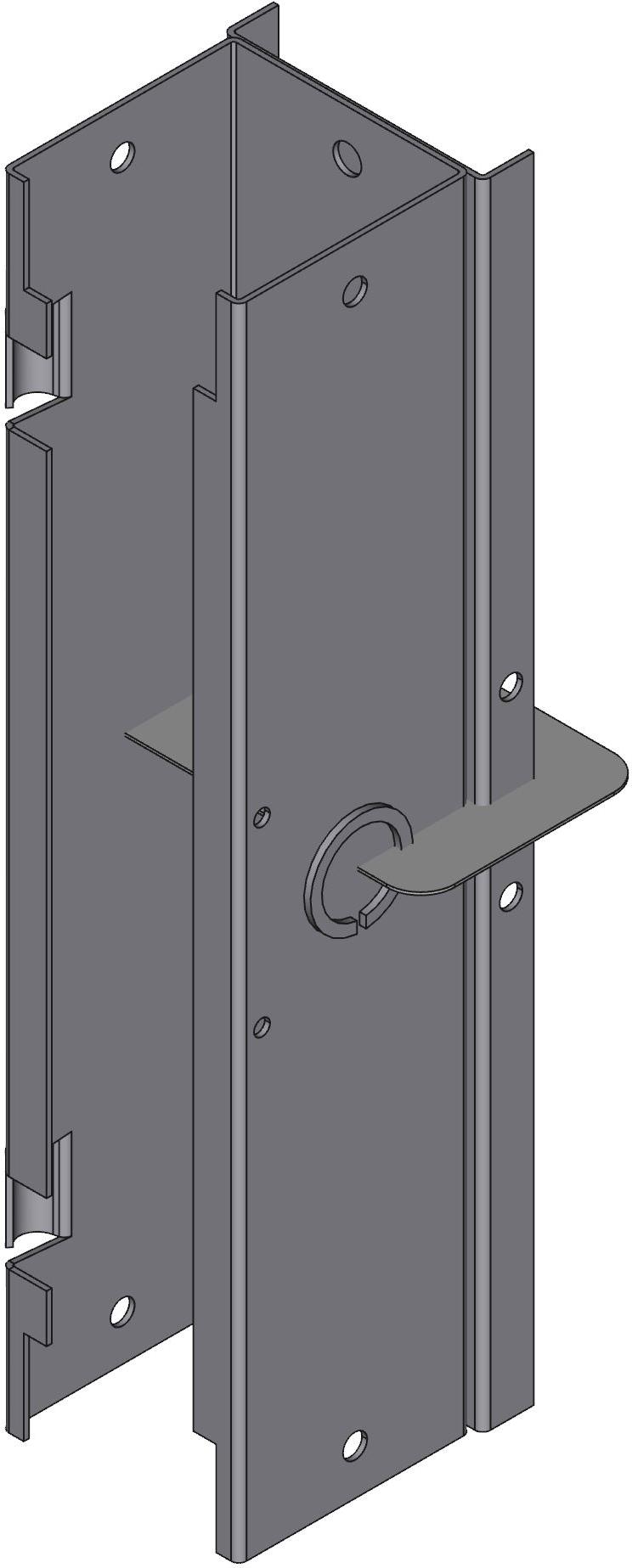 Hammond Manufacturing-CWST212 Verdrahtungskanäle Wiring Ducts Solid Wall Square with Cover Steel Gray