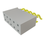 Conn Socket Strip SKT 10 POS 2.54mm Solder RA Side Entry SMD T/R